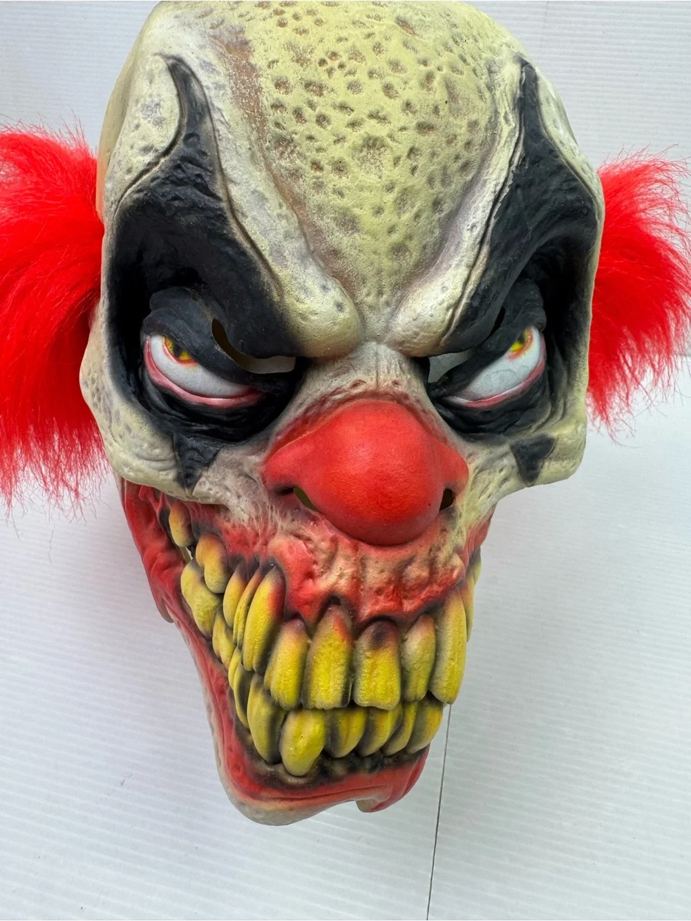 Don Post Studios 2003 Bludie Evil Clown Latex Halloween Mask Paper Magic Cosplay